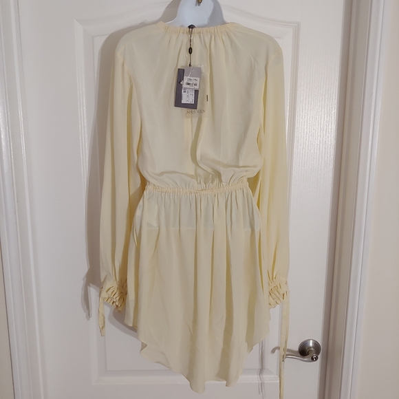 alexander mcqueen Women's Shirt Dress Cream EU 46 US 12 100% Silk - Picture 4 of 6